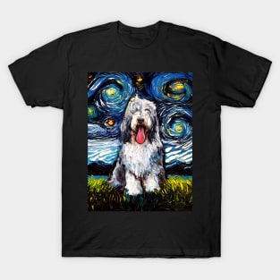 Bearded Collie Night T-Shirt